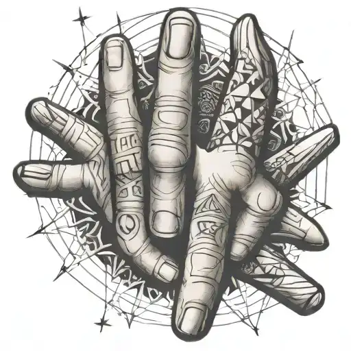 crip gang finger tatto tattoo design idea
