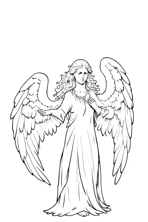 Weeping Angel dr who themed tatto tattoo design idea