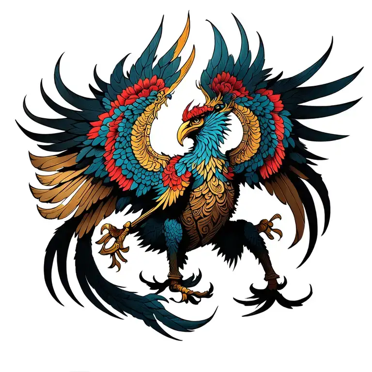 Neo-Thai Garuda Full Back Tattoo Design (English Description)Garuda Position:The Garuda is centered on the upper back, tattoo design idea