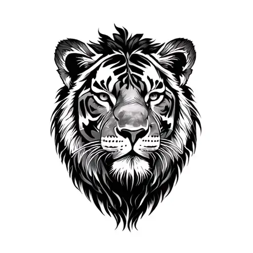 lion similar to Chris bum stead's tiger tattoo tattoo design idea