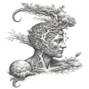 growth tattoo design idea