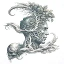 growth tattoo design idea