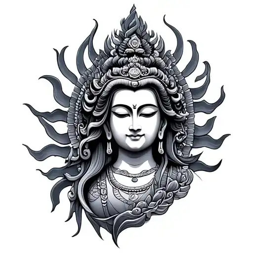 Avalokiteshvara tattoo design idea
