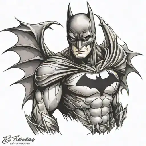 Batman dark knight tattoo design idea