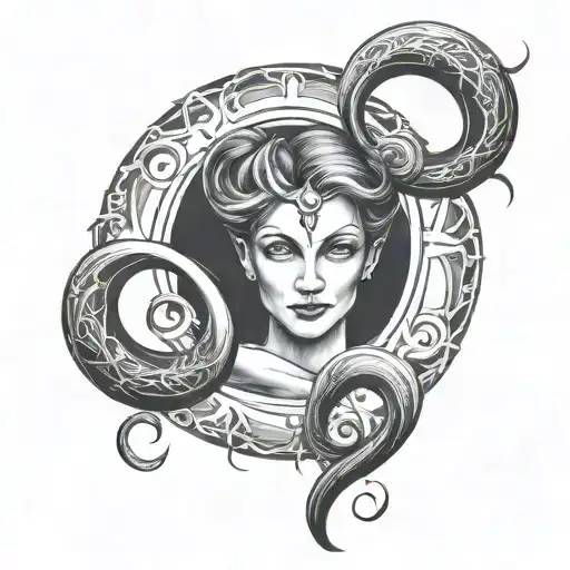 lilith symbol  tattoo design idea