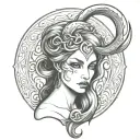 lilith symbol  tattoo design idea