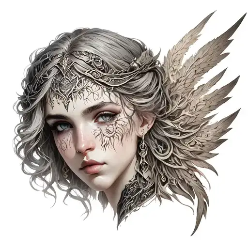 Malenia from Elden Ring tattoo design idea