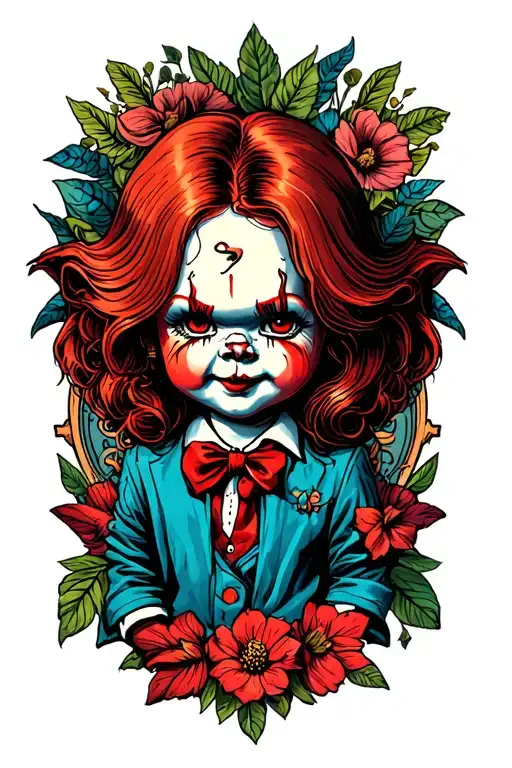 Chucky tattoo design idea