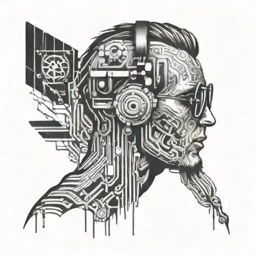 software developer coding tattoo design idea
