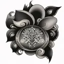 belly button  tattoo design idea