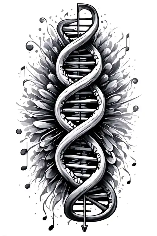 Music, DNA, Tattoo Design tattoo design idea