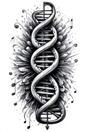Music, DNA, Tattoo Design tattoo design idea