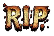 "R.I.P." Tomb empty tattoo design idea