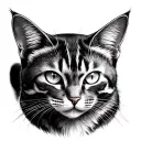 Cat Memorial tattoo design idea