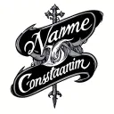 Name Written Constantine tattoo design idea