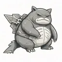 Snorlax tattoo design idea