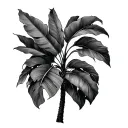 Banana Tree tattoo design idea