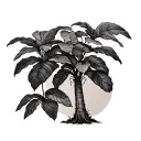 Banana Tree tattoo design idea