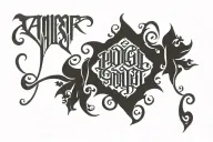 two word ambigram tattoo tattoo design idea