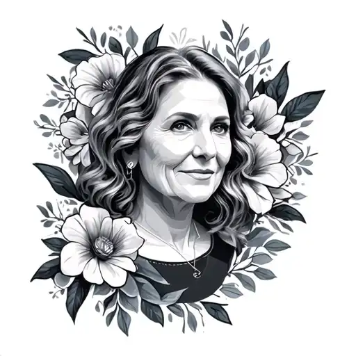 memorial for nana tattoo design idea