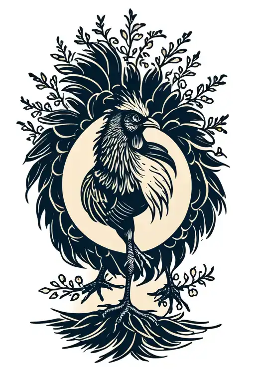 gamecock tattoo design idea