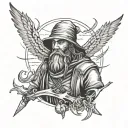 Wanderer tattoo design idea