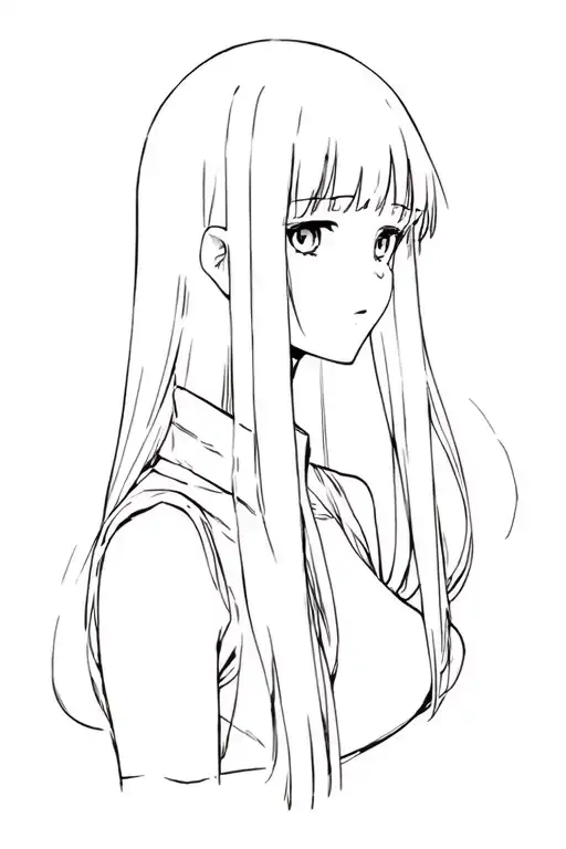 zero two anime character tattoo design idea