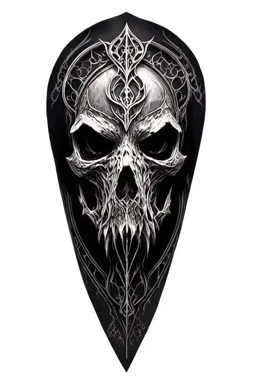 dark souls bloodborne cathedral tattoo design idea