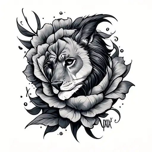 strong and courageous I:IX tattoo design idea