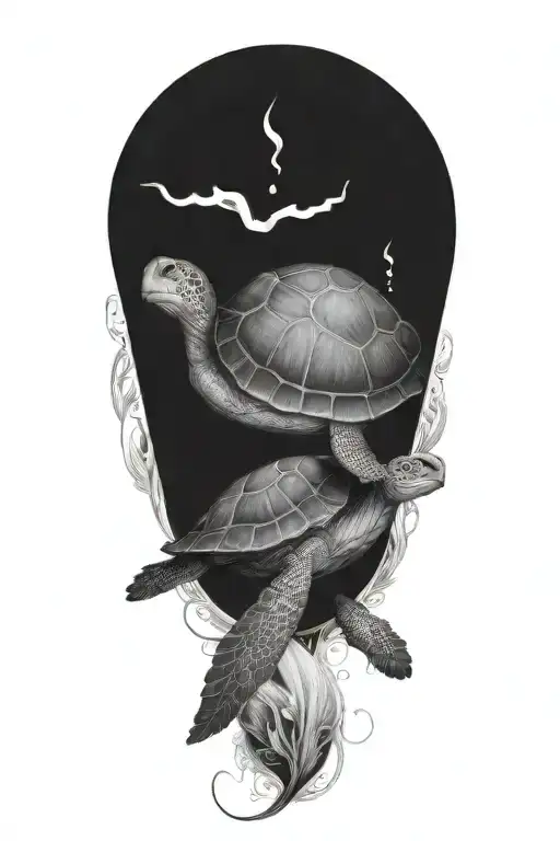 Design me a turtle tattoosmoking a blunt tattoo design idea