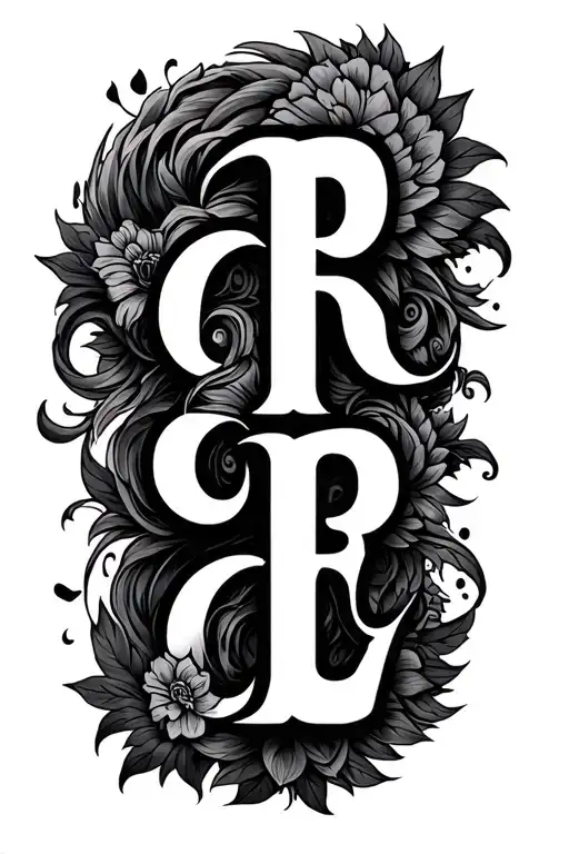 the word pride surrounded by unique designs tattoo design idea