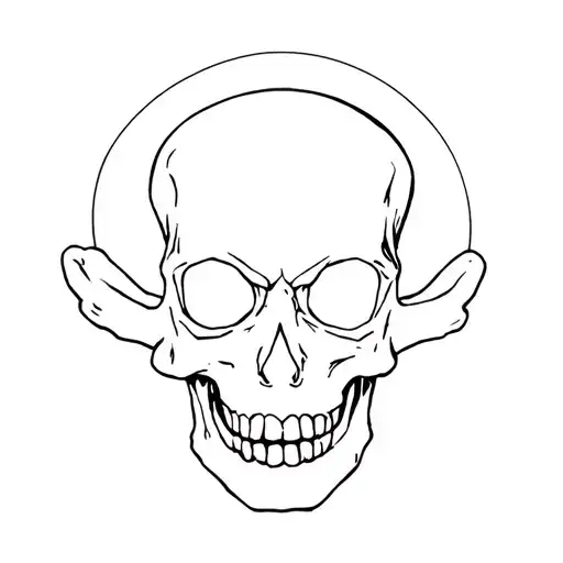 Davy Jones pirate skull tattoo design idea