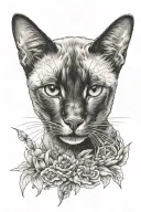 Siamese tattoo design idea