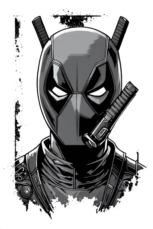 Deadpool logo cybersiglism design tattoo design idea