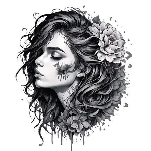 Migraine tattoo design idea