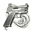 uzi tattoo design idea