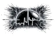 electro cardio graph tattoo design idea