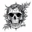 Hell and Paradise tattoo design idea