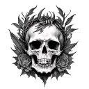 Hell and Paradise tattoo design idea