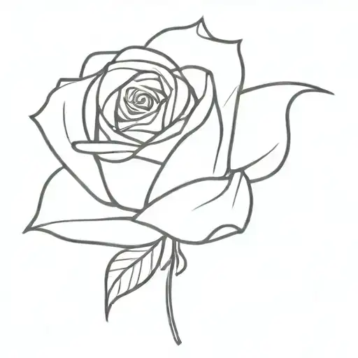 a single rose with a bow tied around it  tattoo design idea