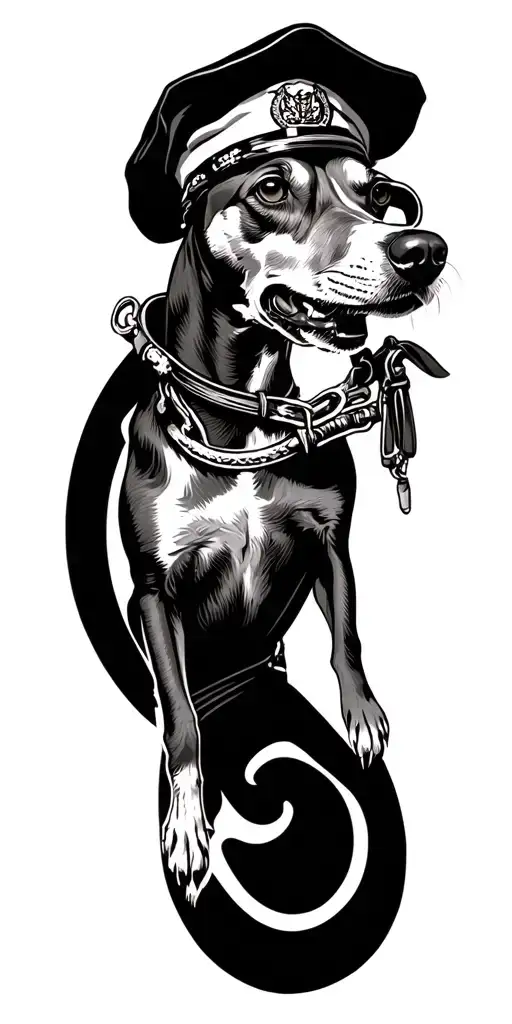 navy corpsman usn whippet, chef, tattoo design idea