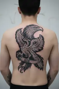 Albanian eagle tattoo design idea