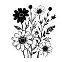September March October birth flowers mixed together  tattoo design idea
