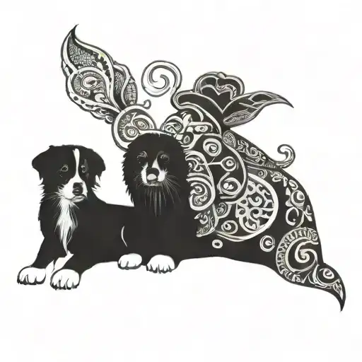 Paisley and jaxon tattoo design idea