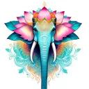 lotus elephant mandala tattoo design idea