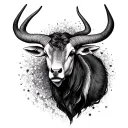 taurus libra tattoo design idea