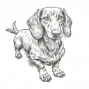dachshund tattoo design idea