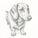 dachshund tattoo design idea