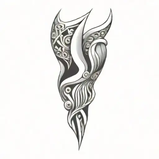 Coverup Abstract Patterns tattoo design idea
