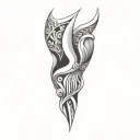 Coverup Abstract Patterns tattoo design idea